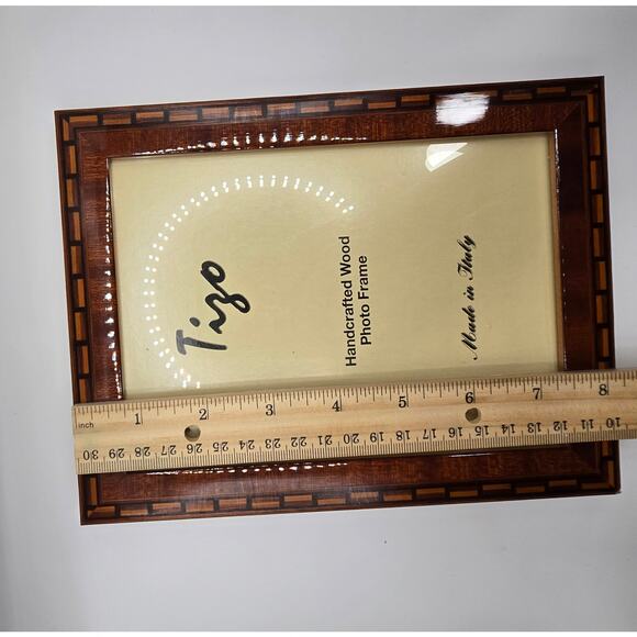 Tizo Design Handcrafted Wood Inlaid Made In Italy Photo Frame 5x7 - Picture 5 of 6